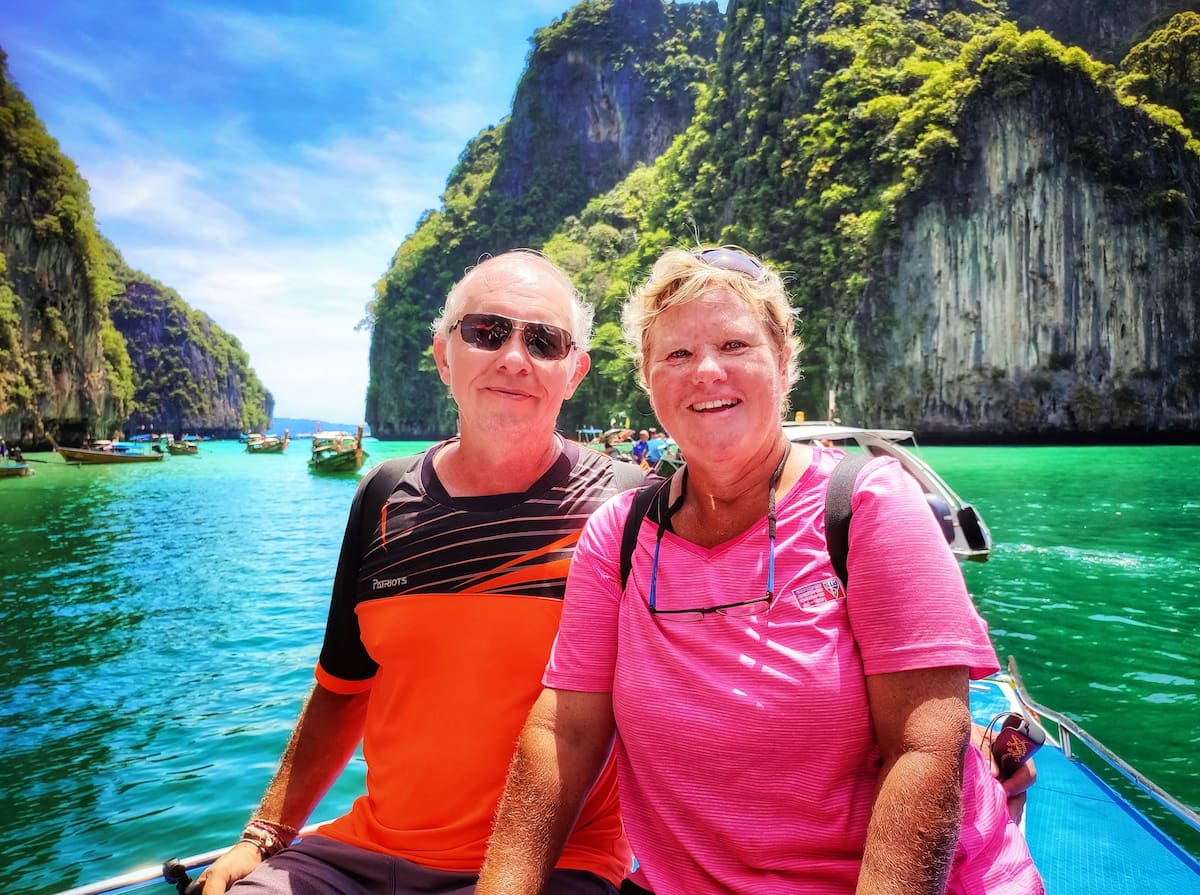 À Koh Phi Phi, la couleur de l'eau est exceptionnelle!