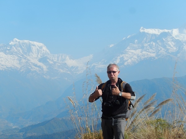 Autour de Saragkot, la vue sur la chaîne de l'Annapurna est magnifique