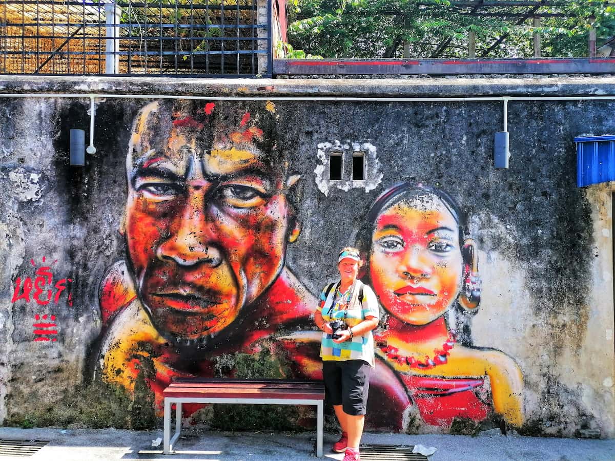 Les murales d'art de rue sont omniprésentes à Penang.