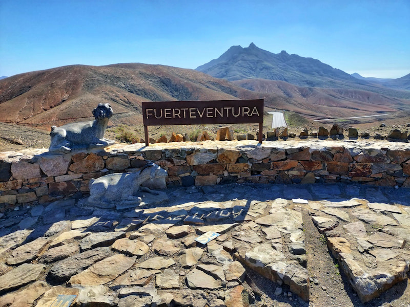 La route 605 entre La Pared et Pajara est une des plus belle de l'île de Fuerteventura