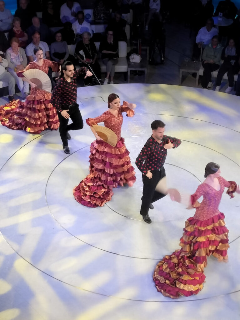 Les spectacles sont quotidiens, chants, danses, plus un show du personnel.